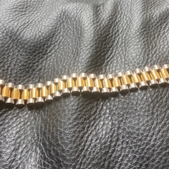 Misa & Co. Classic Stainless Steel Bracelet  / Silver and Gold - Unisex - Picture 2 of 5